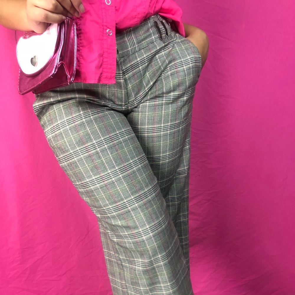 PLAID PANTS